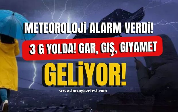 Meteoroloji'den Kritik Uyarı! Sağanak, Kar ve Fırtına Geliyor...