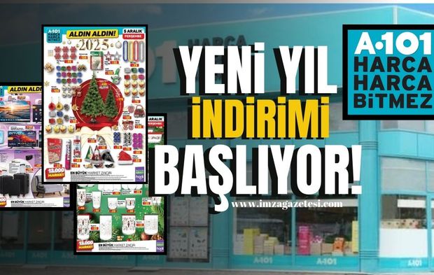 Ağaçtan çikolataya birbirinden çeşitli ürünleriyle yılbaşı hazırlıkları A101’de başlıyor... Aldın Aldın!