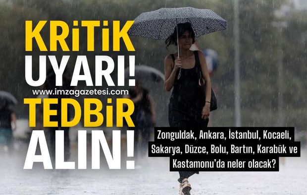 Zonguldak, Ankara, İstanbul, Kocaeli, Sakarya, Düzce, Bolu, Bartın, Karabük ve Kastamonu hava durumu