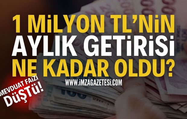 Faiz İndirimi Sonrası Mevduat Faizi Düşüşe Geçti: 1 Milyon TL'ye En Yüksek Getiri Ne Kadar Oldu?