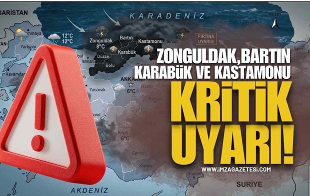 Zonguldak, Bartın, Karabük ve Kastamonu Hava Durumu Tahmini