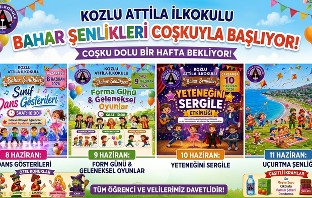 Kozlu Attila İlkokulu’nda Bahar Şenlikleri Başlıyor!