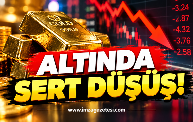Altında Sert Düşüş!