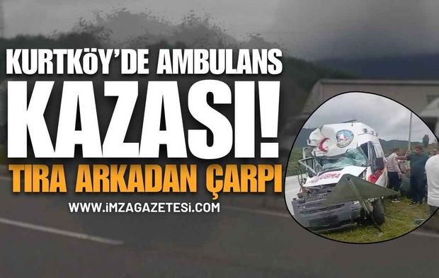 Kurtköy’de Ambulans Kazası: Sürücü Hastaneye Kaldırıldı