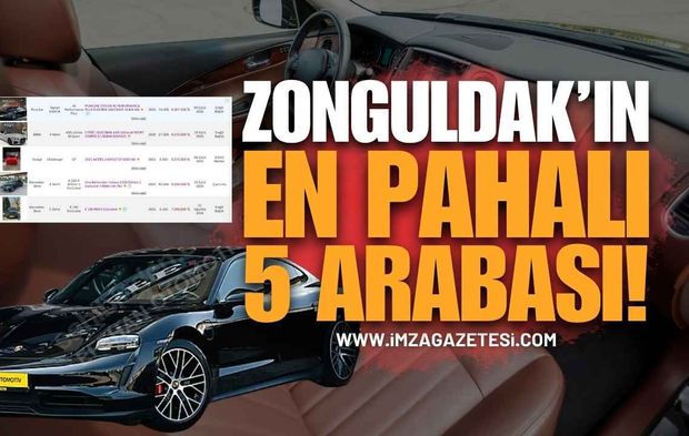 Zonguldak'ın En Pahalı 5 Arabası Listelendi