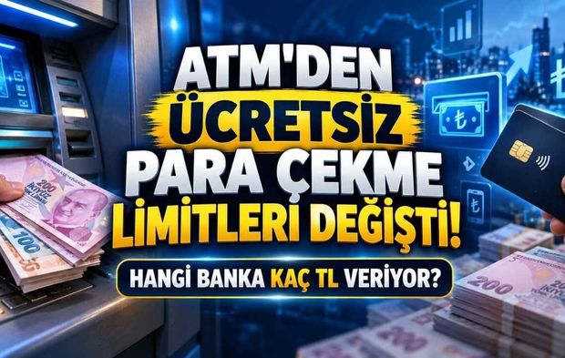 ATM’den Ücretsiz Para Çekme Limitleri Değişti! En Yüksek Limit 50 Bin TL’ye Çıktı