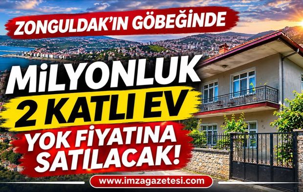 Zonguldak’ın Göbeğinde Milyonluk 2 Katlı Ev Yok Fiyatına Satılacak!