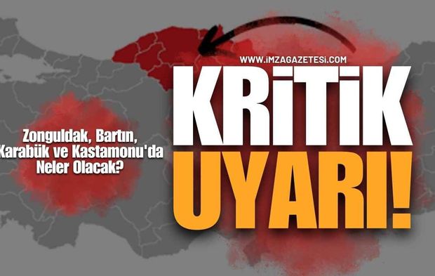 Zonguldak, Bartın, Karabük ve Kastamonu'da Hava Durumu Raporu Açıklandı