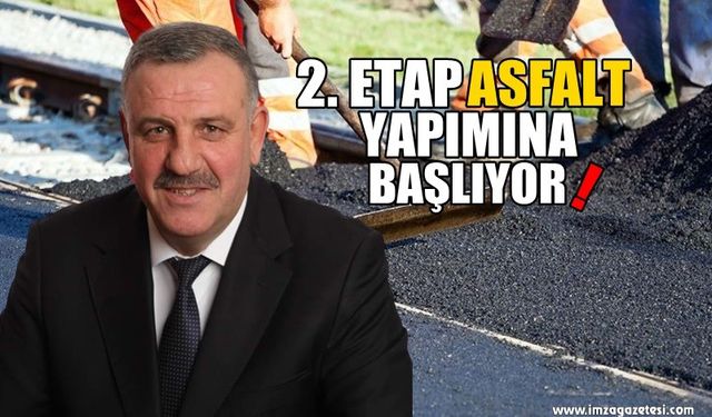 2. Etap Asfalt Yapımına Başlıyor