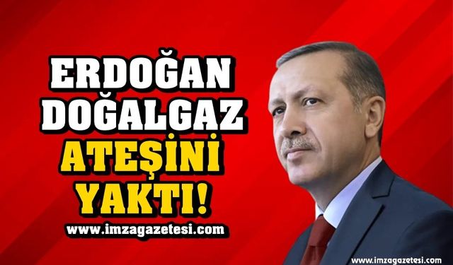 Cumhurbaşkanı Erdoğan, Doğalgaz Ateşini Yaktı!