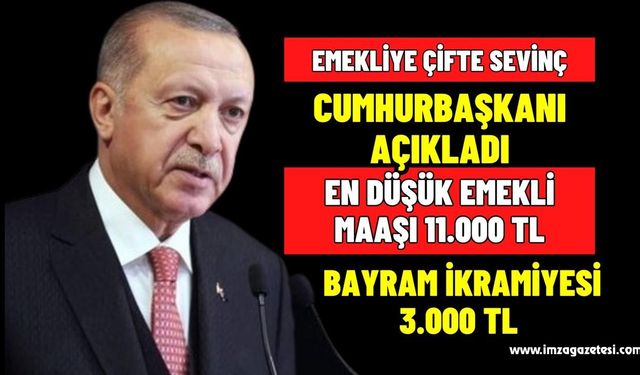 Emekliye çifte sevinç! Bayram ikramiyesi 3000 TL, en düşük maaş 11.000 TL oldu