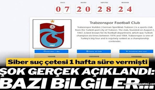 Trabzonspor’dan ‘siber saldırı’ açıklaması…