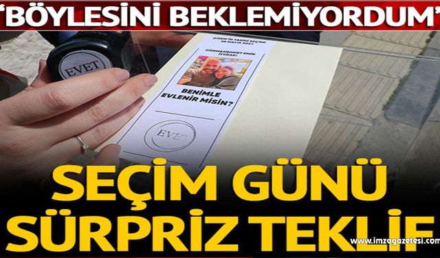 Seçim günü sürpriz teklif…