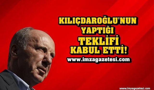 SON DAKİKA! Muharrem İnce Teklifi Kabul Etti!