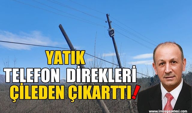 Yatık Telefon Direkleri Çilden Çıkarttı!