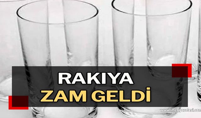 Rakıya zam geldi!..