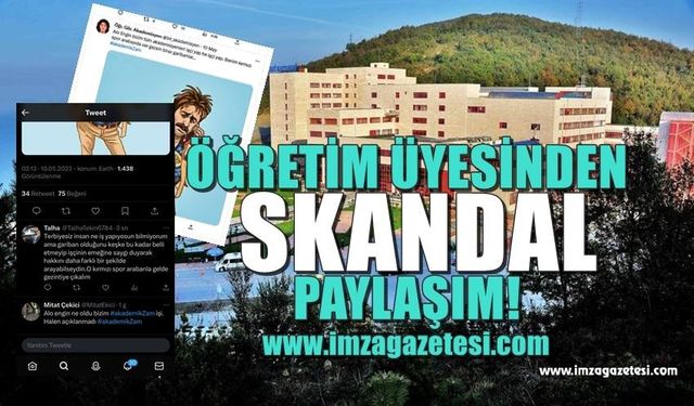 Zonguldak BEÜ'deki öğretim üyesinden skandal paylaşım!