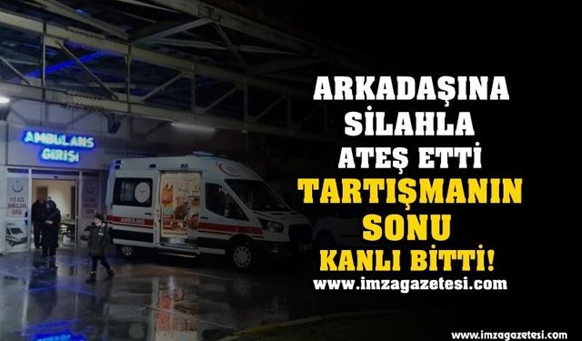 Arkadaşına Silahla Ateş Etti!