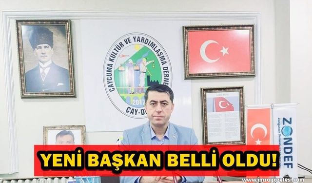 Yeni Çaycuma Kültür ve Yardımlaşma Derneği Başkanı Belli Oldu!