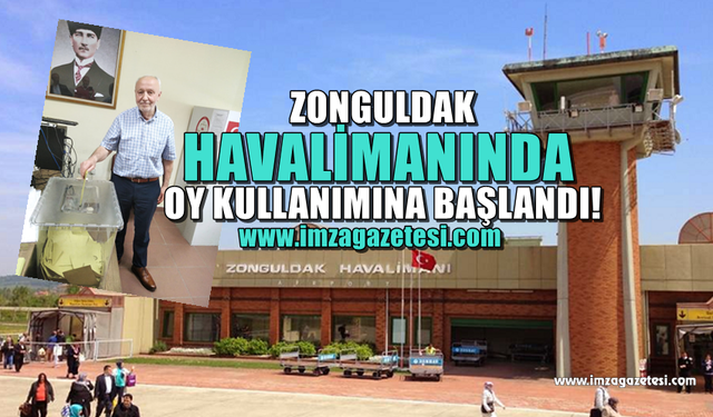 Zonguldak Havalimanı'nda Cumhurbaşkanı 2. tur seçimi için oy kullanılmasına başlandı...