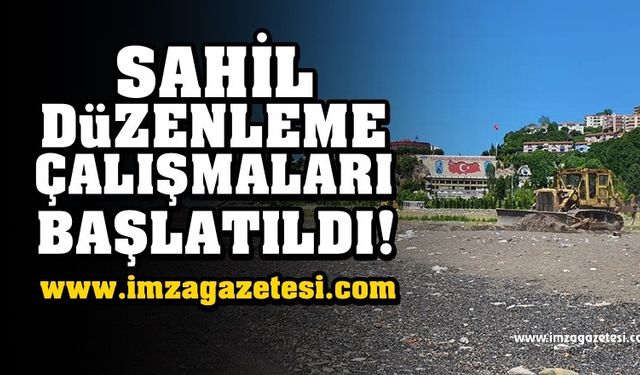 Kozlu sahilinde düzenleme çalışmaları başlatıldı!