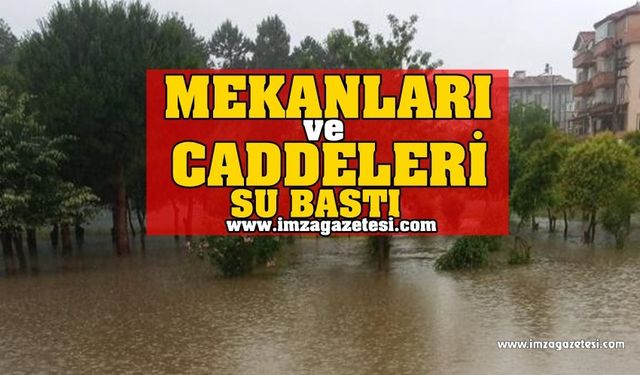 Mekanlar, Caddeler ve Sokaklar Sular Altında Kaldı!