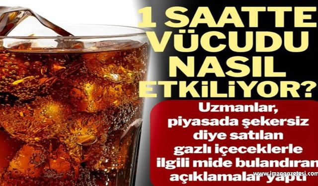 Şekersiz diye satılan gazlı içecekler 1 saatte vücuda nasıl etki ediyor!..