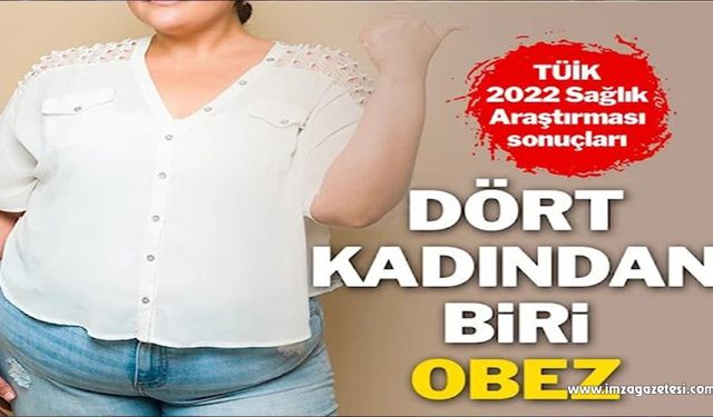 Türkiye’de her dört kadından biri obez çıktı…