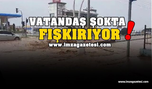 Vatandaş şokta! Fışkırıyor...