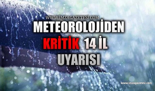 Meteoroloji 14 ili uyardı! Sel, yıldırım, kuvvetli rüzgar ve fırtına tedbirli olun!