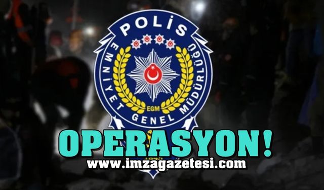 Zonguldak genelinde eş zamanlı operasyon