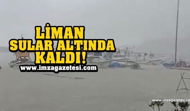 Uyarmışlardı, liman sular altında kaldı!