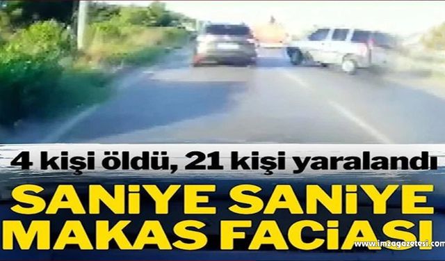 Katliam gibi kaza: 5 kişi öldü, 20 kişide yaralandı!...