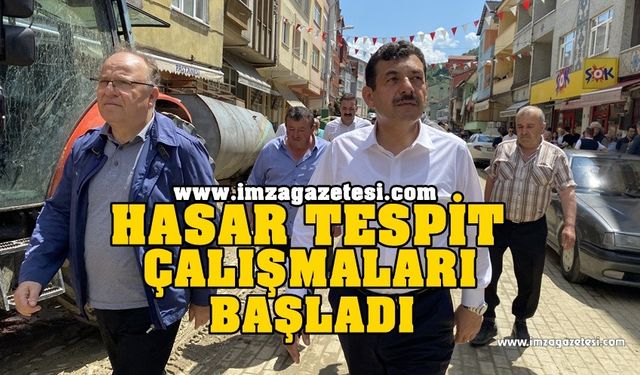 Hasar Tespiti Yapmaya Başlandı!