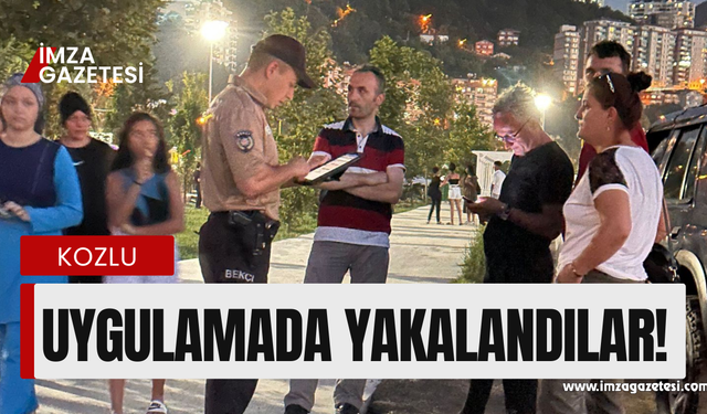 Moda cafe girişinde uygulama! Kozlu'da yakalandılar!