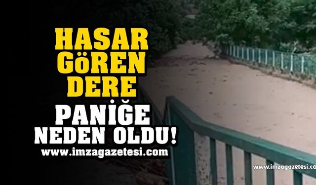 Filyos'ta dereler hasar gördü, vatandaş paniğe kapıldı!