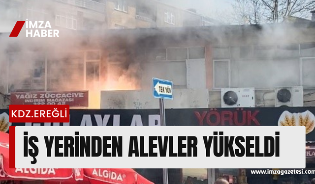 Kdz.Ereğli'de yangın paniği! Alevler yükseldi..