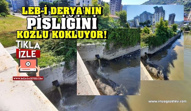 İğrenç görüntü! Leb-i Derya’nın b...ku denize akıyor!..