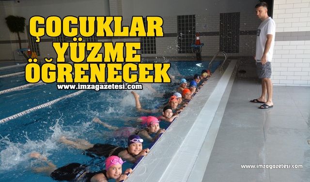 Çocuklar Yüzme Öğrenecek...