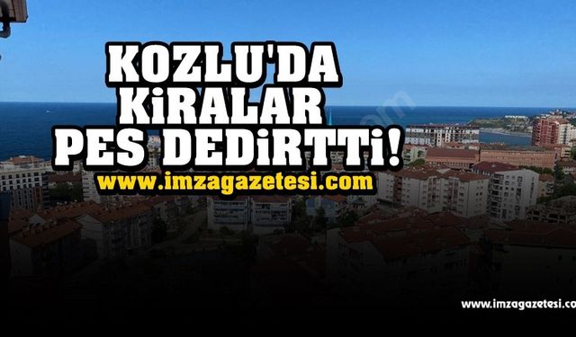 Kozlu, Topbaşı mahallesinde kira fiyatı dudak uçuklattı!