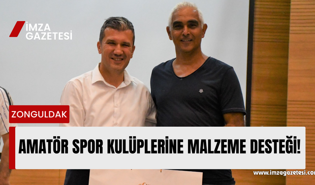 Amatör spor kulüplerine malzeme desteği gerçekleştirildi...