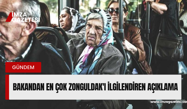 Bakan Mahinur Özdemir Göktaş açıkladı... En çok Zonguldak'ı ilgilendiriyor...