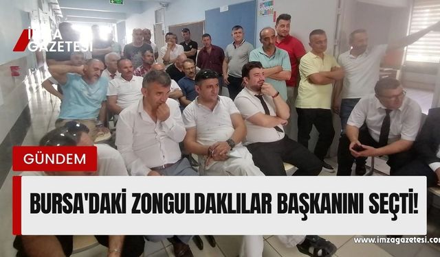 Bursa'daki Zonguldaklılar Yılmaz Elieyi seçti