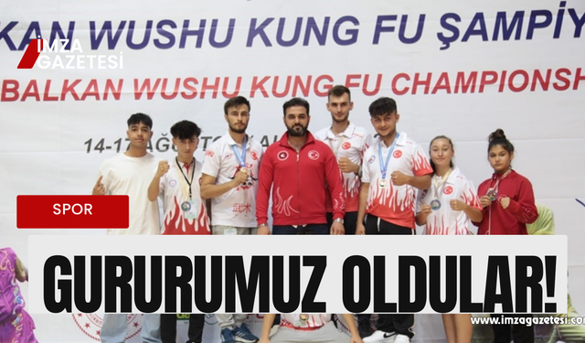 Edirne’de düzenlenen Wushu Kung Fu şampiyonasında Zonguldaklı sporcuların başarısı