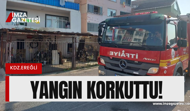 Kdz. Ereğli’de evde yangın çıktı