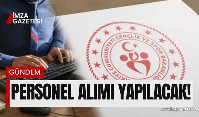 Gençlik ve Spor Bakanlığı'na 11 bin 455 personel alınacak!