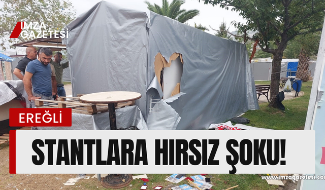 Her yıl festival için kurulan stantlara hırsız şoku!