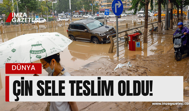 Çin sele teslim oldu!