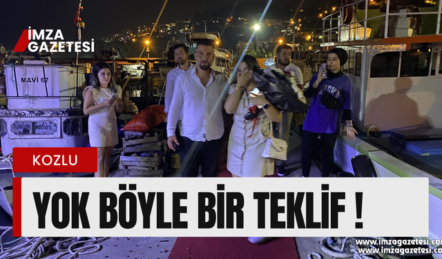 Herşeyden habersiz teknenin olduğu yere geldiler, ‘Evet’ cevabıyla gece aydınlandı