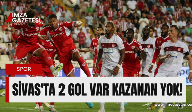 Trendyol Süper Lig: EY Sivasspor: 1 - Y. Samsunspor: 1